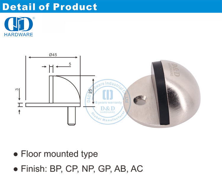 Intergrated Type Door Stopper 一体式门吸