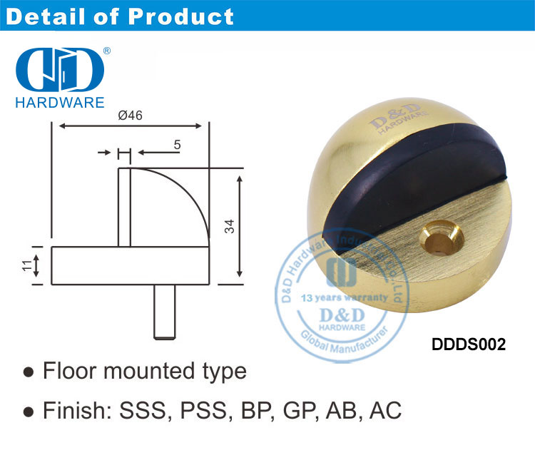 Zinc Alloy Door Stopper 锌合金门吸