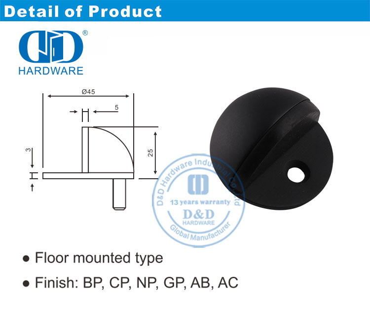 Hemispheric Door Stopper 半球形门吸