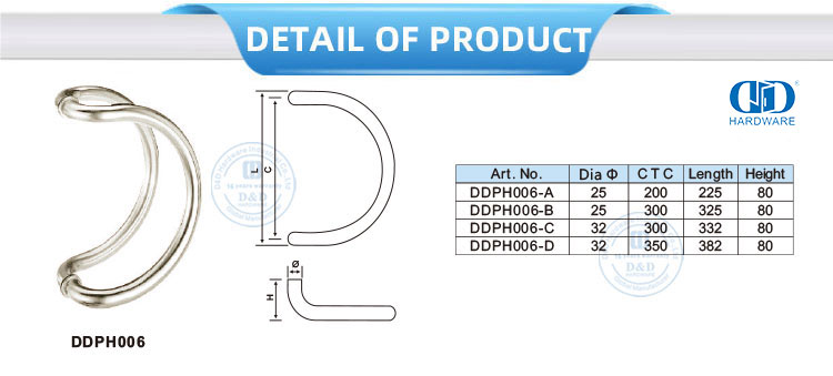 Back to Back Pull Handle 背靠背拉手