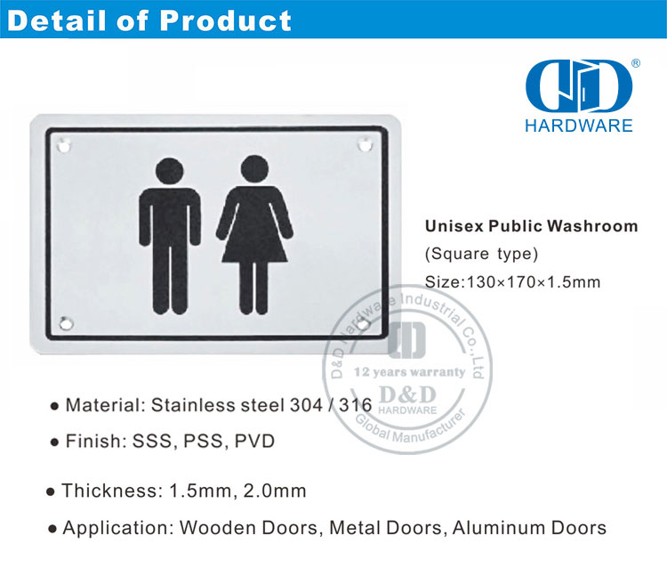 Washroom-Plate5.2 洗手间板5.2