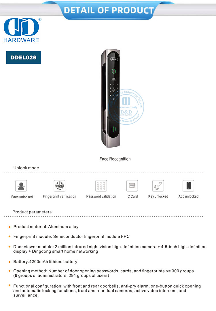 face recognition smart lock 人脸识别智能锁