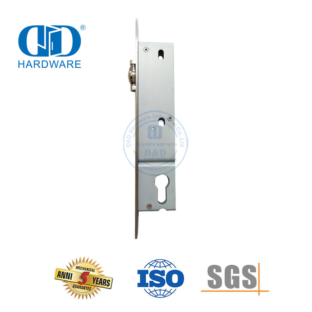 不锈钢方头窄插芯锁带滚柱螺栓-DDML022-3085