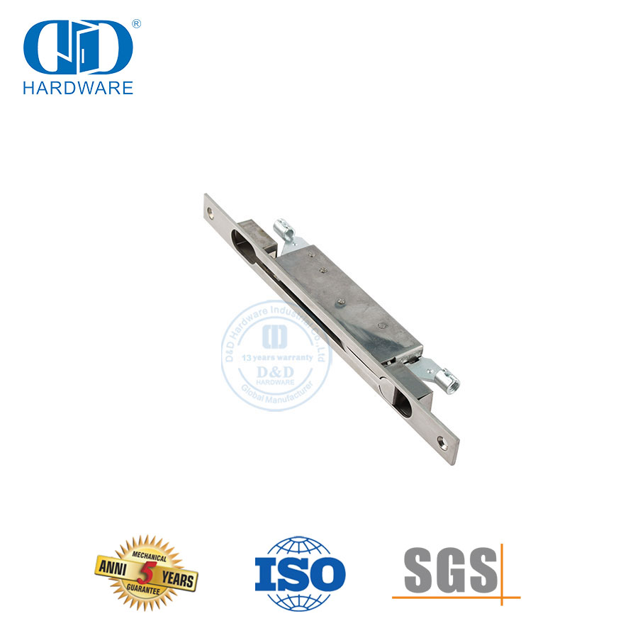 适用于空心金属门的不锈钢双动平头门栓-DDDB022-B-SSS