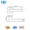 外门抛光不锈钢方形直接执手-DDTH019-PSS