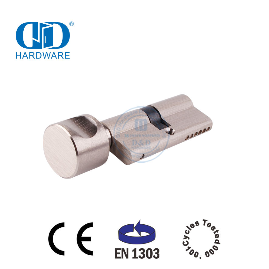 EN 1303 实心黄铜钥匙和转锁芯-DDLC001-70mm-SN