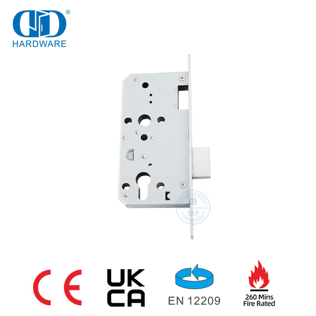CE EN12209 240 分钟防火不锈钢门锁-DDML013-5572