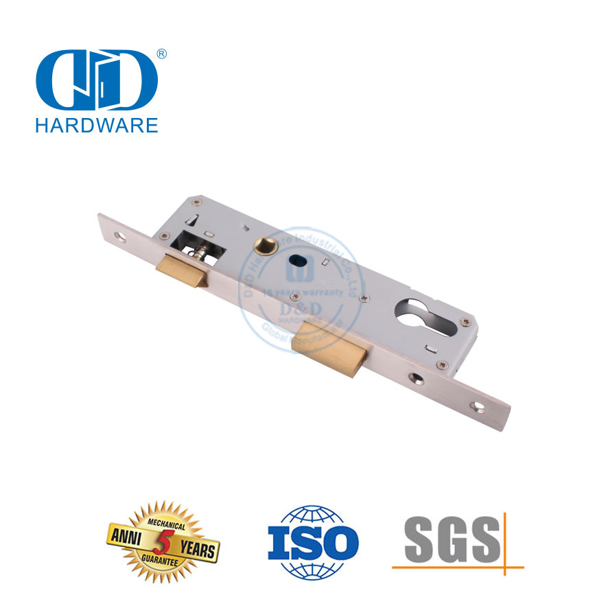 实心黄铜窄门插芯锁适用于入户门-DDML021-3085