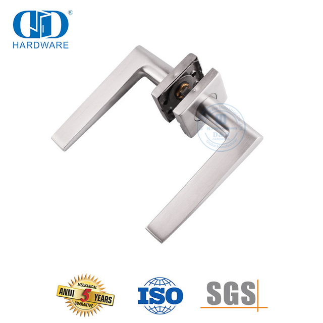 不锈钢 304 方形花环银色商用前门把手-DDSH037-SSS