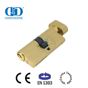 EN 1303 认证木门五金旋钮钥匙芯-DDLC004-70mm-SB