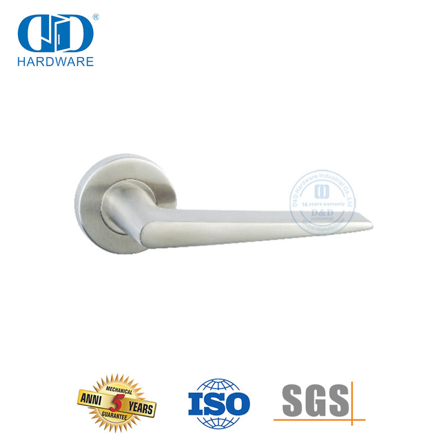 适用于办公室门的建筑五金 SS 304 实心杠杆把手-DDSH044-SSS