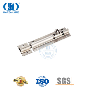 不锈钢 4 英寸塔式桶门锁平门螺栓-DDDB024-SSS