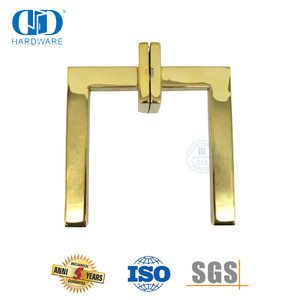 商业建筑用抛光黄铜 PVD ​​表面金色拉手-DDTH019-PB-PVD