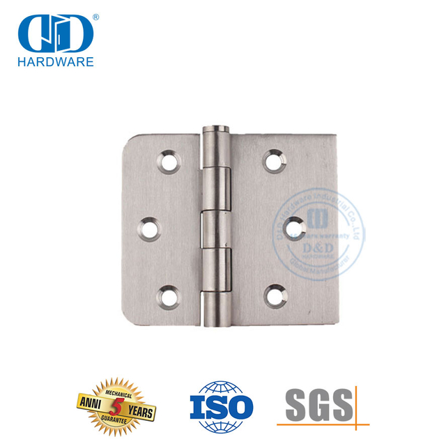 安全不锈钢好价格钢制一圆角一方角铰链 -DDSS010