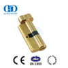 抛光黄铜EN 1303欧式浴室门锁芯-DDLC007-70mm-PB