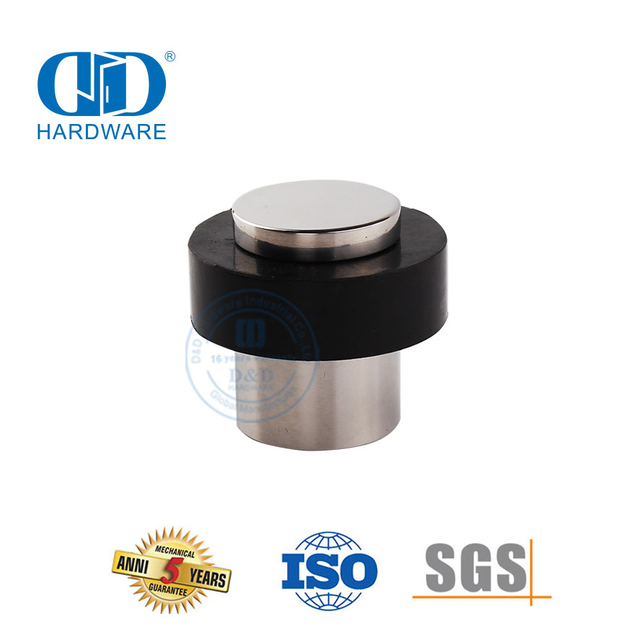 抛光不锈钢高品质磁性橡胶地板门吸-DDDS007-PSS