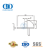 缎面黄铜门五金耐用落地式锌合金门吸-DDDS004-SB