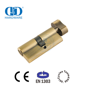 古董黄铜欧洲型材 EN 1303 厕所门锁芯 -DDLC007-70mm-AB