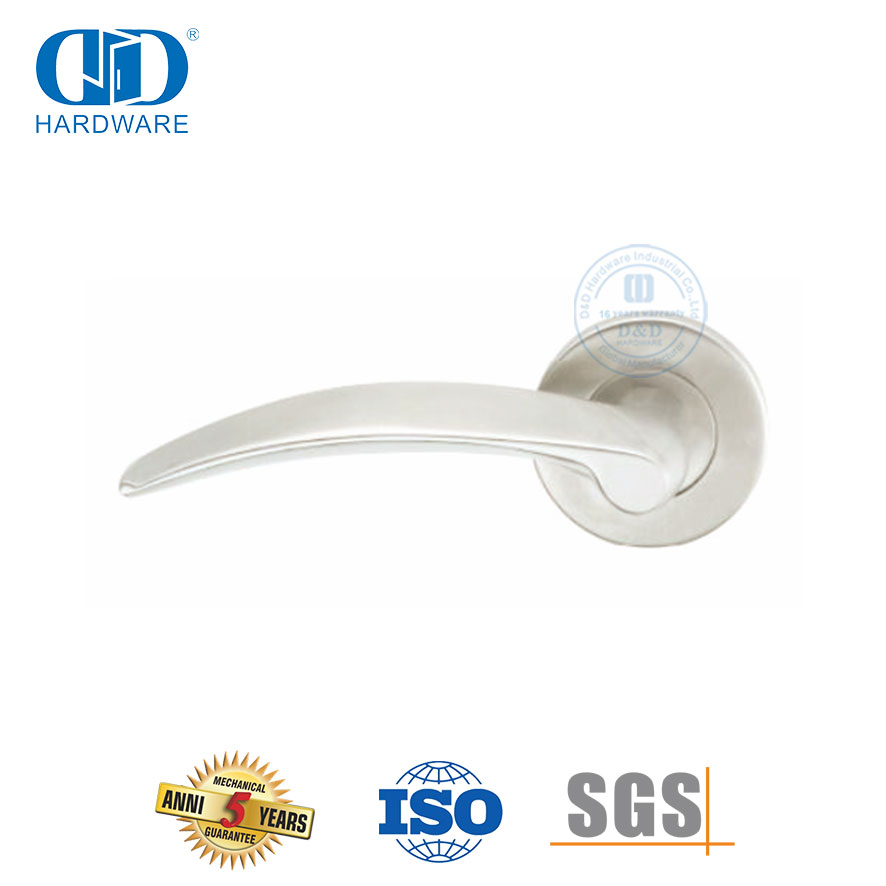 高标准简约设计弧形实心杆门把手-DDSH027-SSS