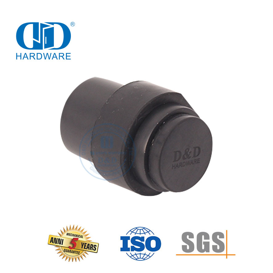 哑黑不锈钢锌合金地板门吸-DDDS009-MB