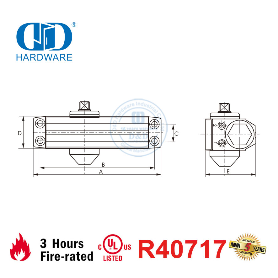 UL 10C 防火强弹簧经济型闭门器-DDDC030