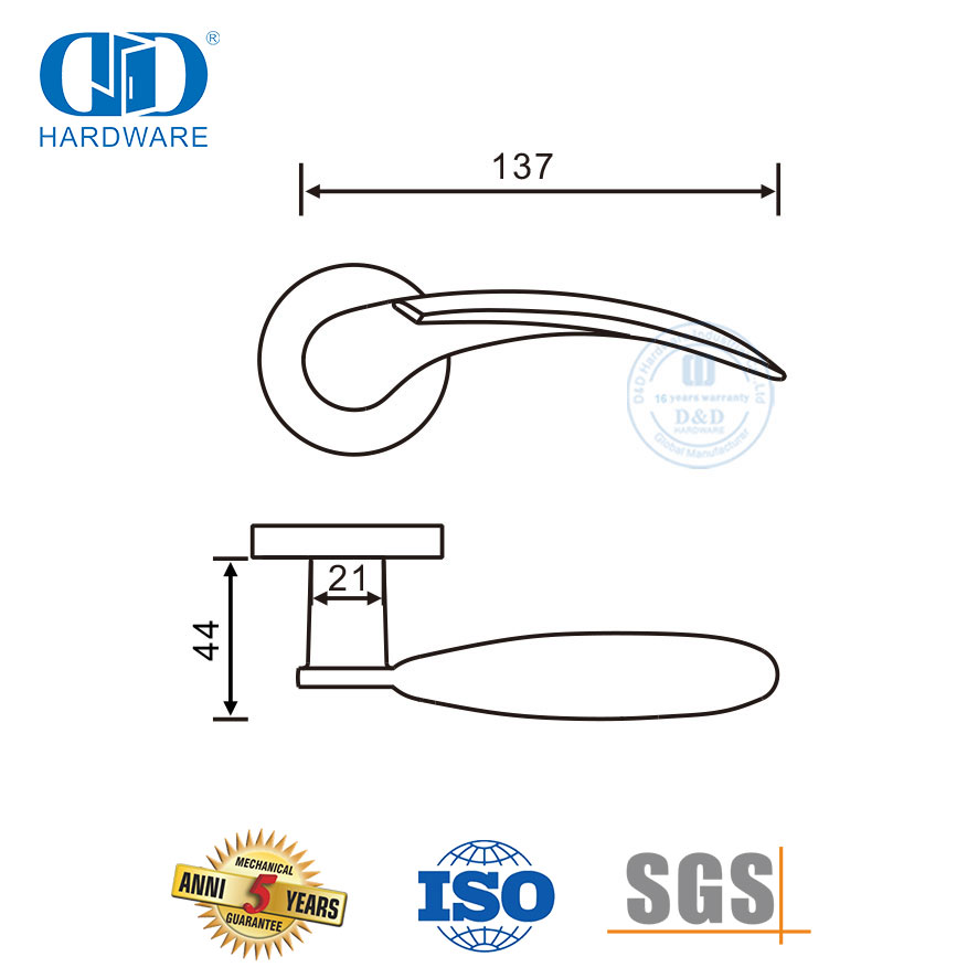 高标准防水防锈不锈钢木质实心执手-DDSH050-SSS