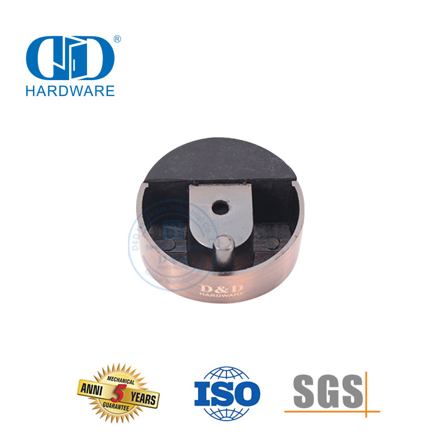 锌合金仿古铜门五金落地式圆形门吸-DDDS006-AC