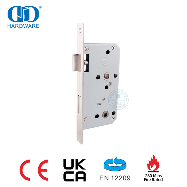 CE认证高安全防火浴室卫生间门锁-DDML012-5578-SSS