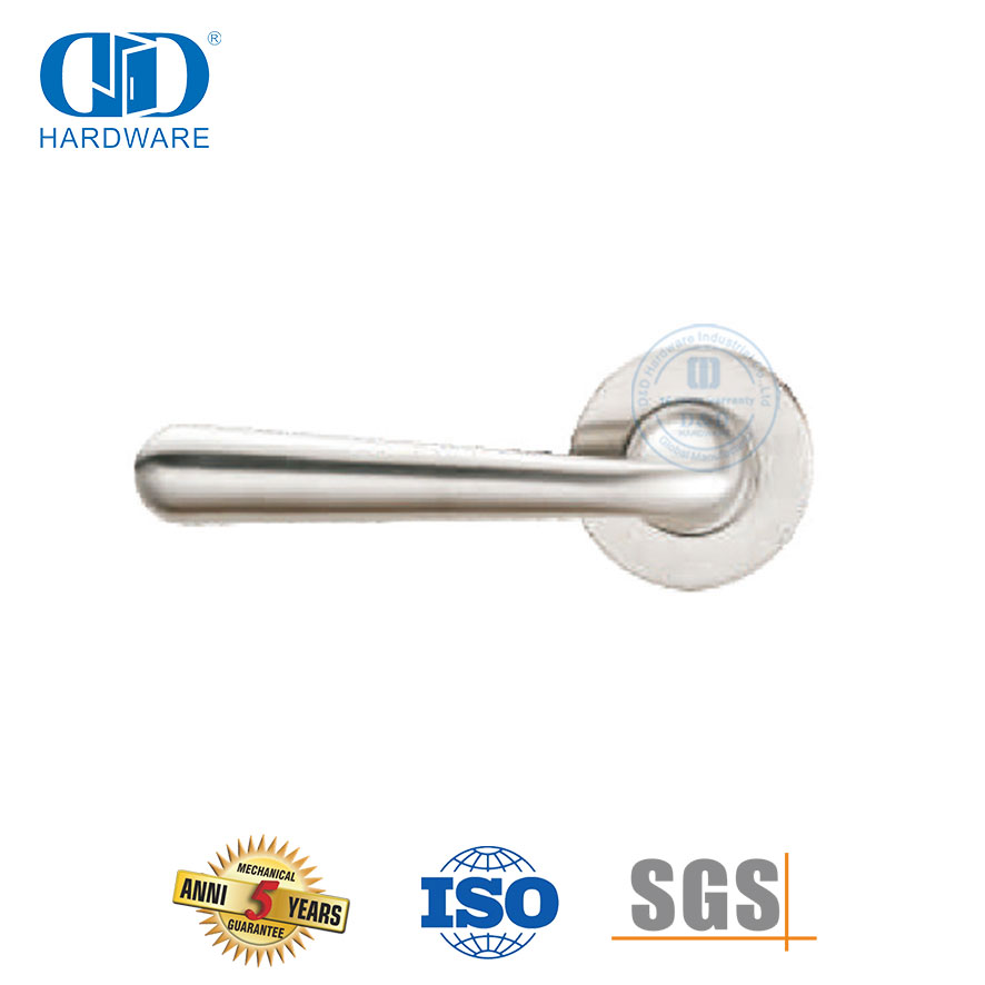 欧洲锁耐用通用硬件实心杆门把手-DDSH052-SSS