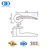 高标准简约设计弧形实心杆门把手-DDSH027-SSS