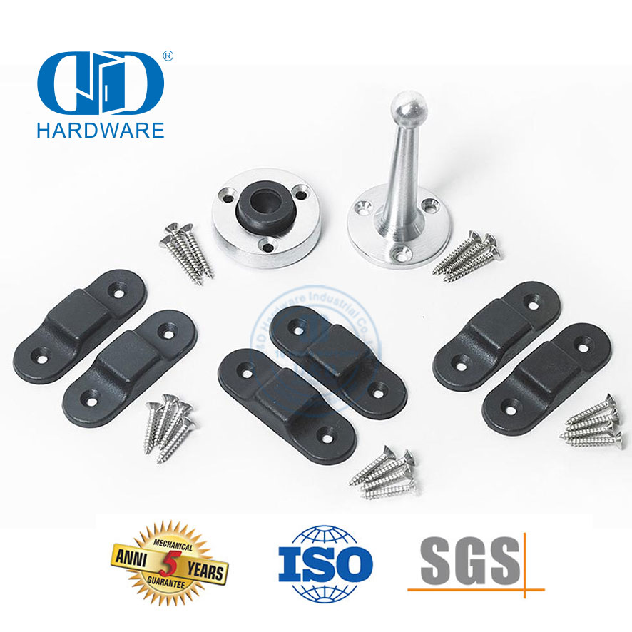 用于双折门的橡胶磁性门吸挂钩套件，带双 DDDS056