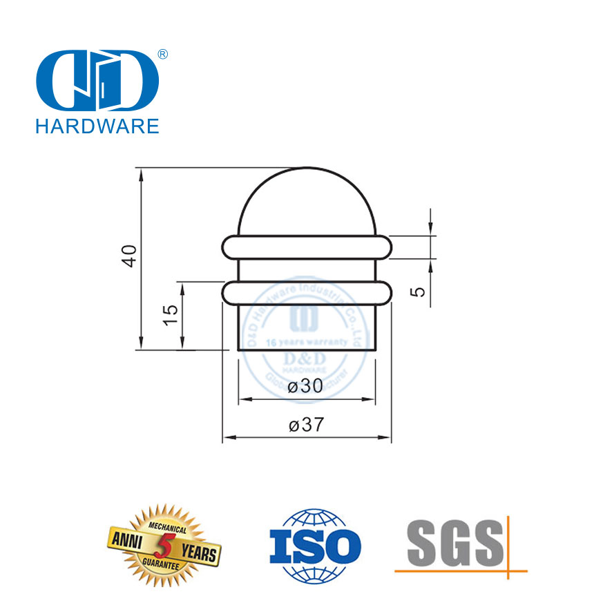 中国供应商不锈钢重型门吸带厕所门-DDDS039