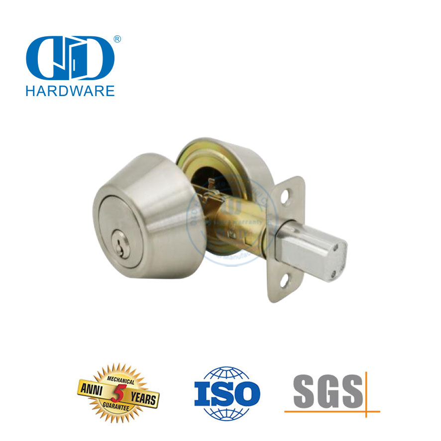 高品质重型双锁芯可调门锁适用于商业入口入户门锁-DDLK029