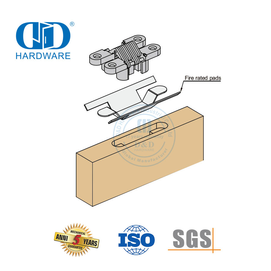 多点防火隐藏式隔音密封家具五金膨胀密封门铰链垫 -DDIG004