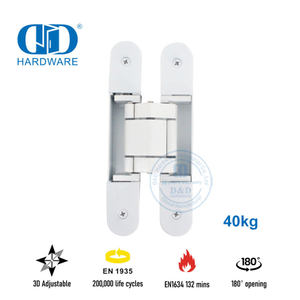 锌合金3D隐藏式可调门铰链-DDCH008-G40