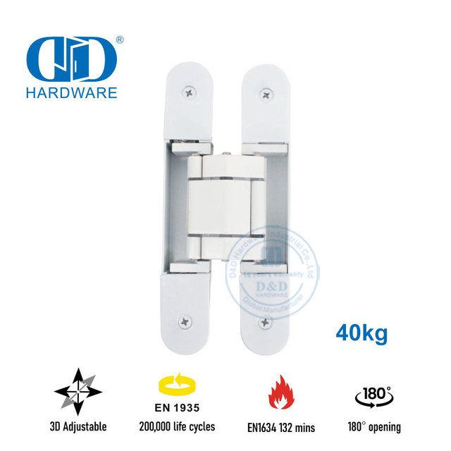 锌合金3D隐藏式可调门铰链-DDCH008-G40