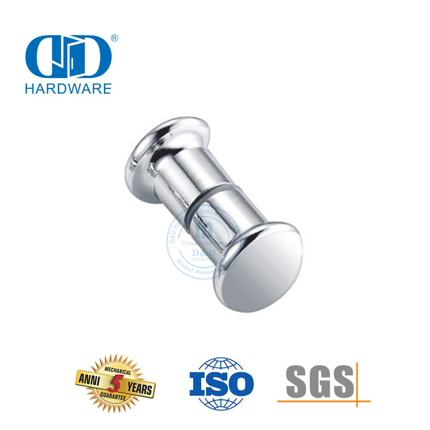 中国制造商浴室镀铬不锈钢淋浴间旋钮门把手旋钮-DDSK006