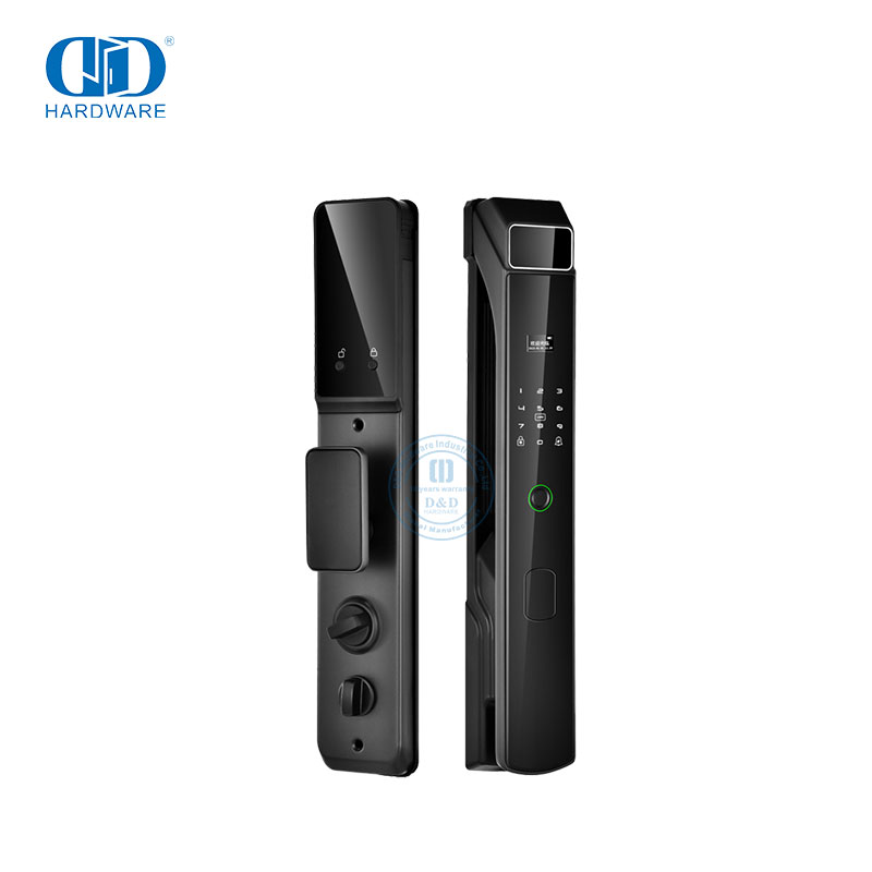数码卡安全保险箱电子指纹遥控智能门锁带摄像头和音频-DDEL023