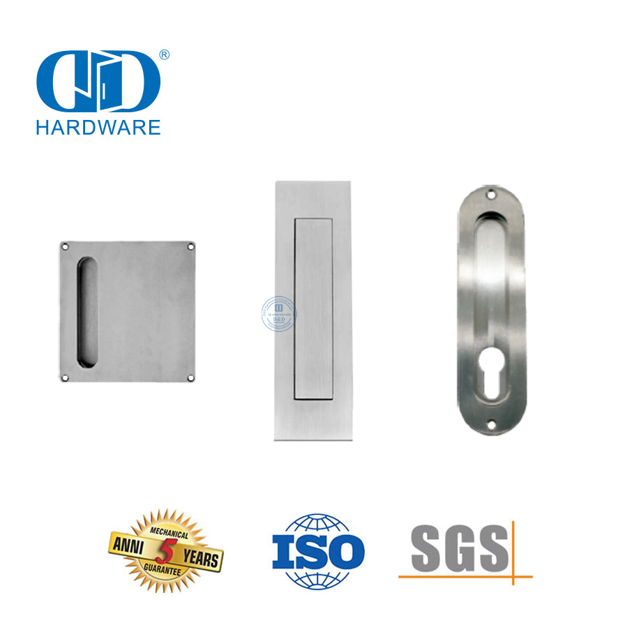 不锈钢高品质隐藏式隐藏式门把手实心齐平拉环-DDFH011-B