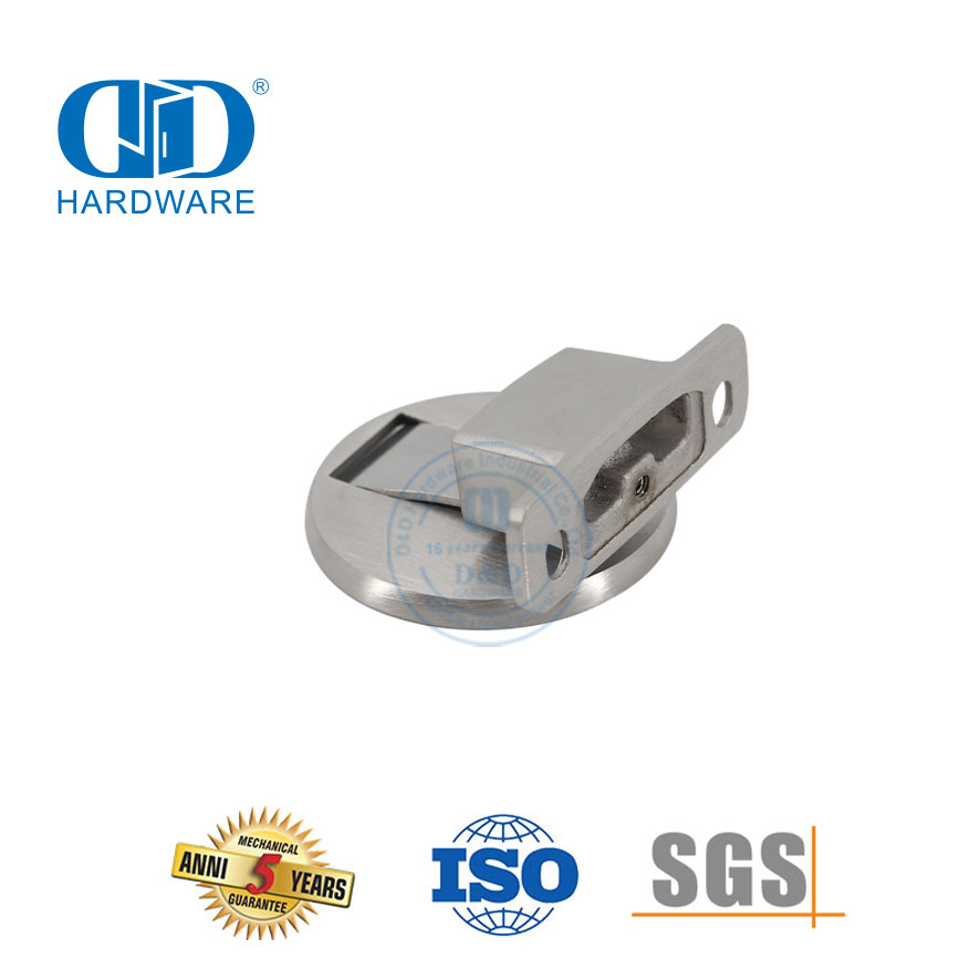 新款锌圆形咖啡色 MSN 黑色家具门配件磁性地门吸-DDDS037