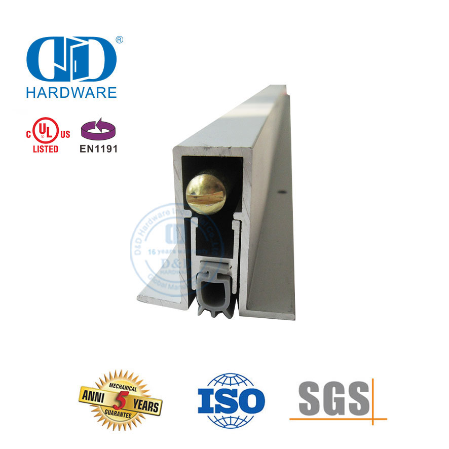 CE 门家具五金银色防风防尘挡风雨条全榫接安全下降推拉门底部密封-DDBS002