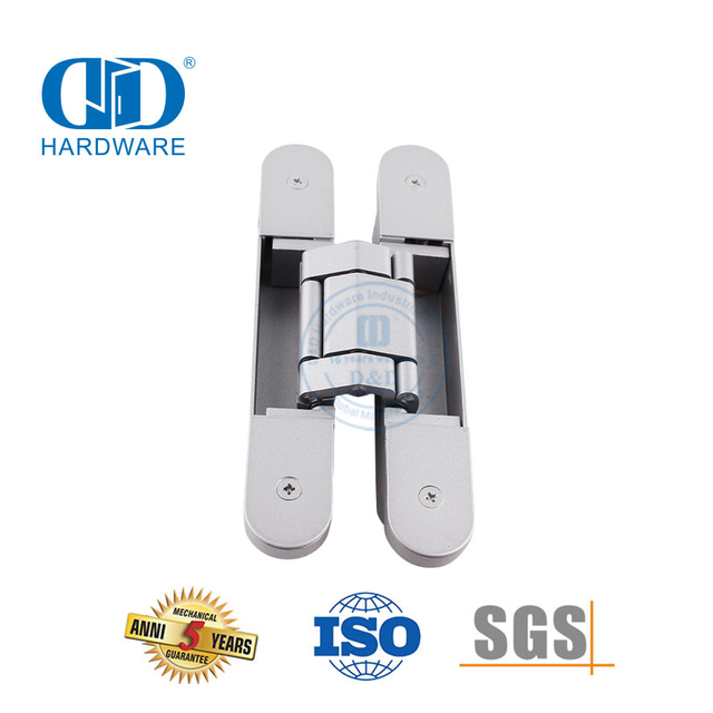 高品质锌合金 3D 隐藏式隐形隐藏式易于安装重型内外铰链-DDCH008-G80