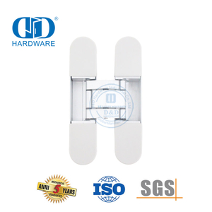 优质锌合金铝合金3D隐藏式隐藏式简易安装角度180度酒店医院铰链-DDCH0011