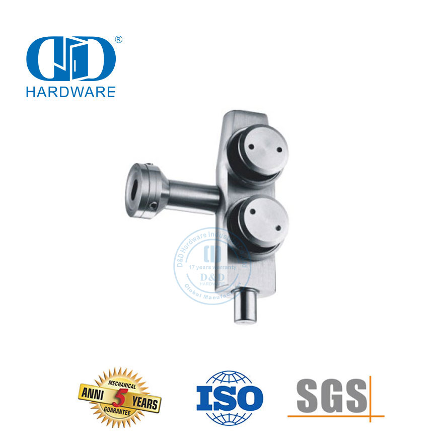 不锈钢玻璃门枢轴系统曲线顶部面板枢轴玻璃配件-DDGP008