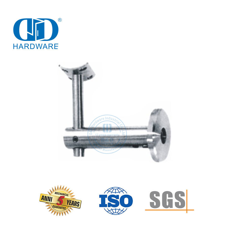 楼梯楼梯配件不锈钢玻璃配件栏杆支架墙壁扶手支架-DDHB005