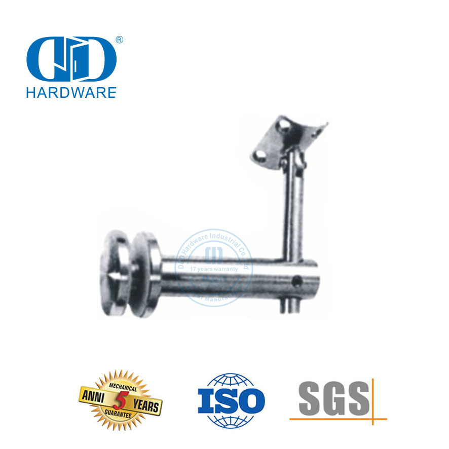 不锈钢栏杆扶手支撑支架玻璃五金夹支架墙壁支架-DDHB006