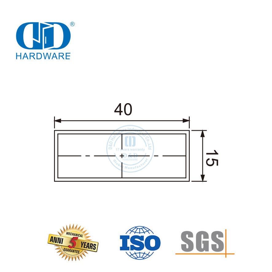 不锈钢玻璃五金配件家具五金浴室移门方管-DDSL001-9