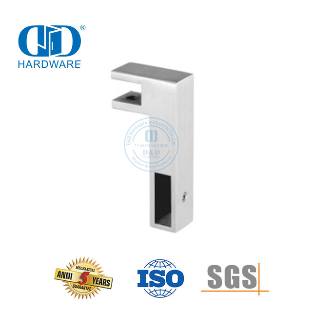 不锈钢浴室支撑杆支架拉丝玻璃门配件管接头-DDSC015