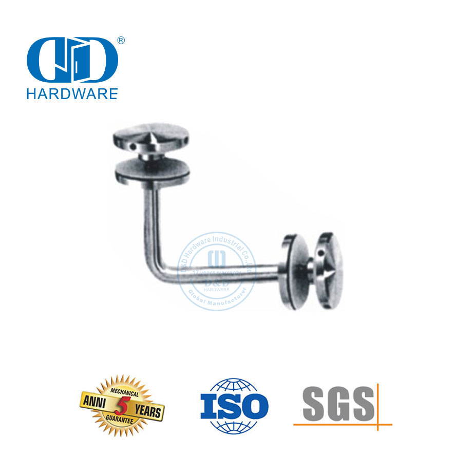 制造商不锈钢门配件玻璃楼梯栏杆栏杆扶手支架-DDHB001