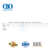 不锈钢玻璃配件直弯角可弯曲可调节伸缩浴室拉杆-DDSC023